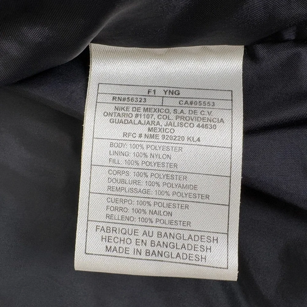 Nike ACG‎ Boys 3 in 1 Compatible Gray Quilted Puffer Jacket Outer Layer L 12 14